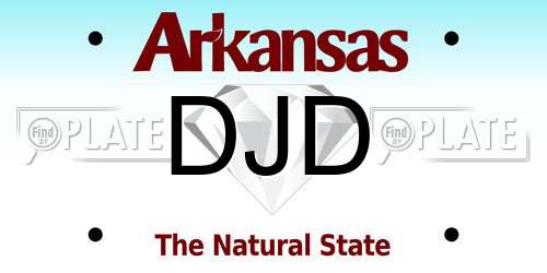 DJD Arkansas License Plate