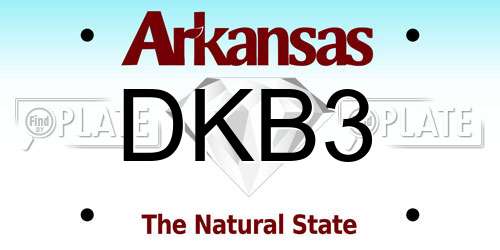 DKB3 Arkansas License Plate