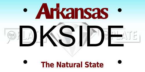 DKSIDE Arkansas License Plate