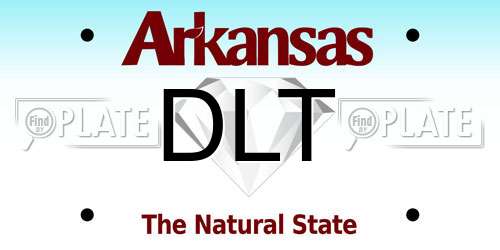 DLT Arkansas License Plate
