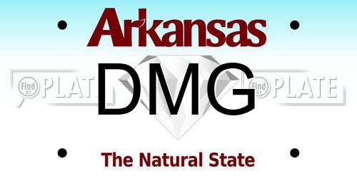 DMG Arkansas License Plate