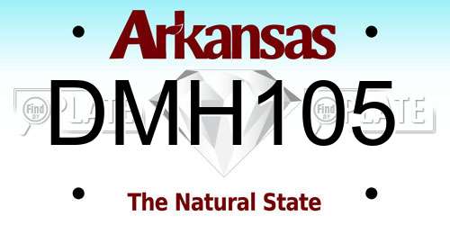 DMH105 Arkansas License Plate