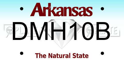 DMH10B Arkansas License Plate