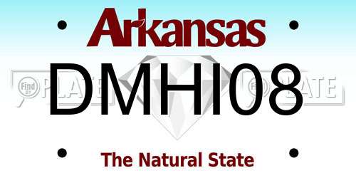 DMHI08 Arkansas License Plate