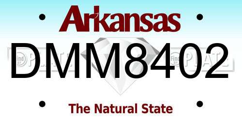 DMM8402 Arkansas License Plate