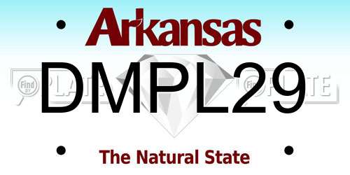 DMPL29 Arkansas License Plate