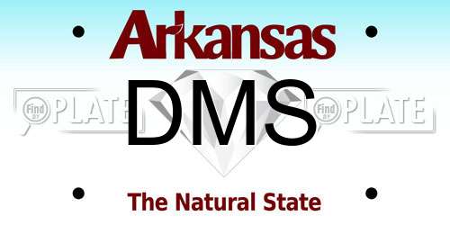 DMS Arkansas License Plate