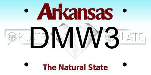 DMW3 Arkansas License Plate