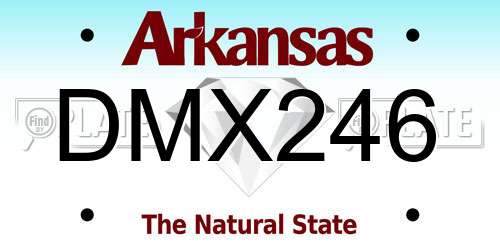 DMX246 Arkansas License Plate