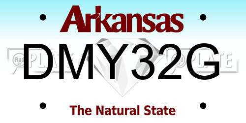 DMY32G Arkansas License Plate