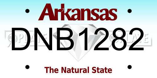 DNB1282 Arkansas License Plate