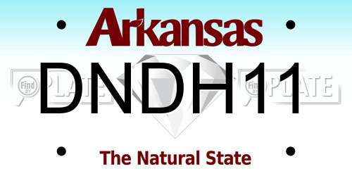 DNDH11 Arkansas License Plate