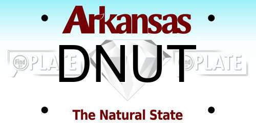 DNUT Arkansas License Plate