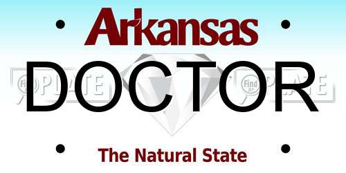 DOCTOR Arkansas License Plate