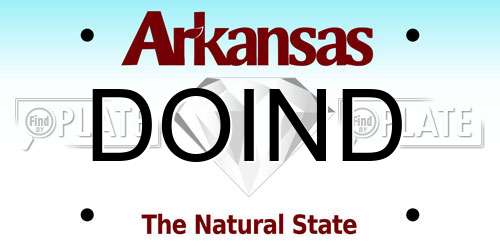 DOIND Arkansas License Plate
