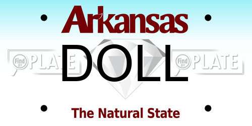 DOLL Arkansas License Plate