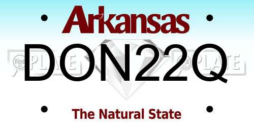 DON22Q Arkansas License Plate