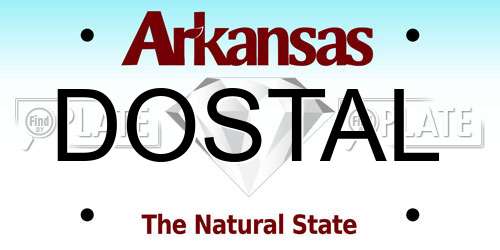 DOSTAL Arkansas License Plate