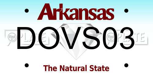 DOVS03 Arkansas License Plate