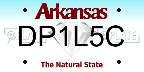 DP1L5C Arkansas License Plate