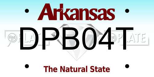 DPB04T Arkansas License Plate