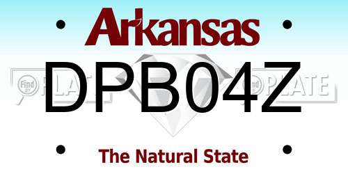 DPB04Z Arkansas License Plate