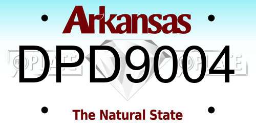 DPD9004 Arkansas License Plate