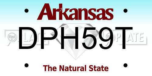 DPH59T Arkansas License Plate