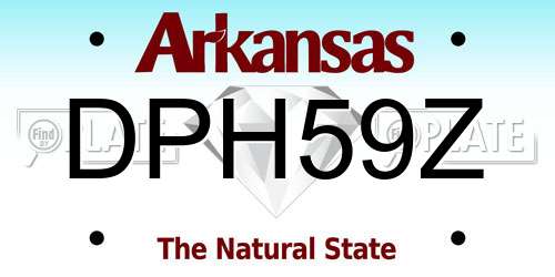 DPH59Z Arkansas License Plate