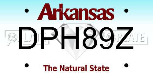 DPH89Z Arkansas License Plate