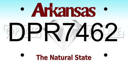DPR7462 Arkansas License Plate