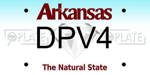 DPV4 Arkansas License Plate