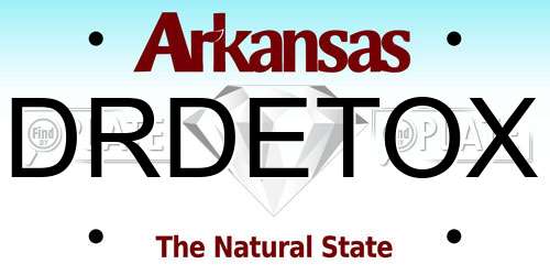 DRDETOX Arkansas License Plate