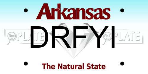 DRFYI Arkansas License Plate