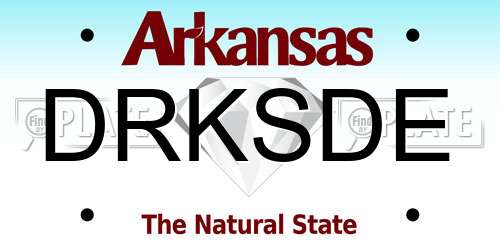 DRKSDE Arkansas License Plate