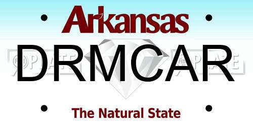 DRMCAR Arkansas License Plate