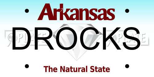 DROCKS Arkansas License Plate