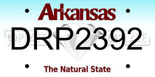 DRP2392 Arkansas License Plate