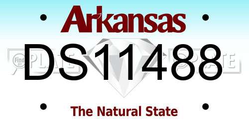 DS11488 Arkansas License Plate
