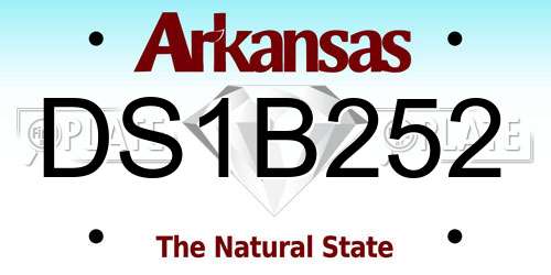 DS1B252 Arkansas License Plate