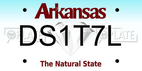 DS1T7L Arkansas License Plate