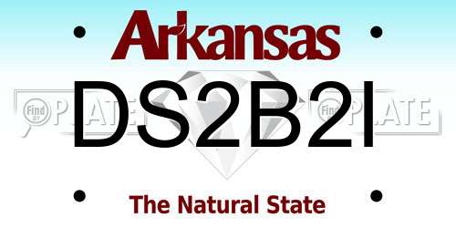 DS2B2I Arkansas License Plate