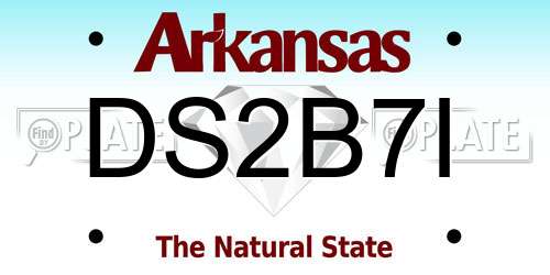 DS2B7I Arkansas License Plate