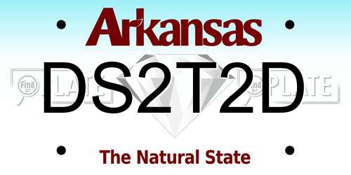 DS2T2D Arkansas License Plate