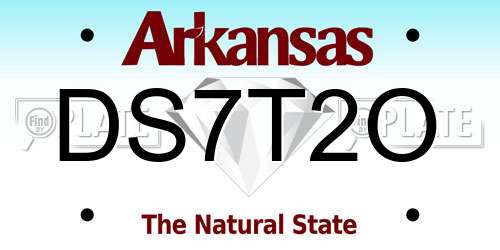 DS7T2O Arkansas License Plate