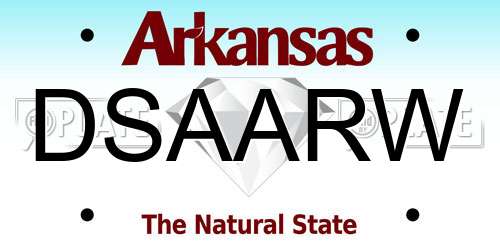 DSAARW Arkansas License Plate
