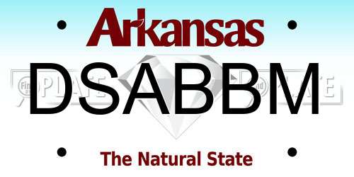 DSABBM Arkansas License Plate