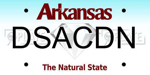 DSACDN Arkansas License Plate