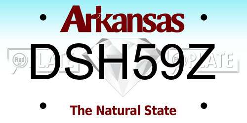DSH59Z Arkansas License Plate