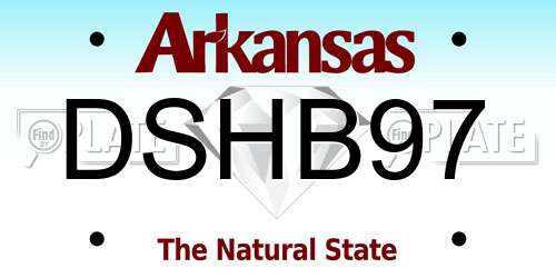 DSHB97 Arkansas License Plate